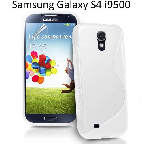  Gumijasti / gel etui S-Line za Samsung Galaxy S4 i9500 - beli Slike