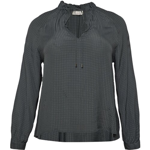 Guido Maria Kretschmer Curvy Collection Bluza &amp;#039;Majella&amp;#039; temno siva / temno zelena Slike