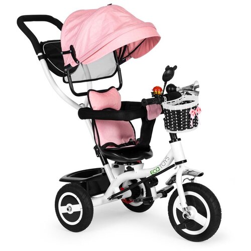 ECO TOYS tricikl, pink Slike