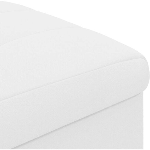  Otoman za pohranu Bijeli 40 x 40 x 45 cm Umjetna koža - Bijeli 40 cm Umjetna koža Slike