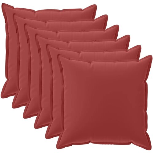  Presvlaka za jastuk 6 kom. HOUTEN Vinska crvena 35 x 35 cm - boja crnog vina 35 x 35 cm 6 Cijene