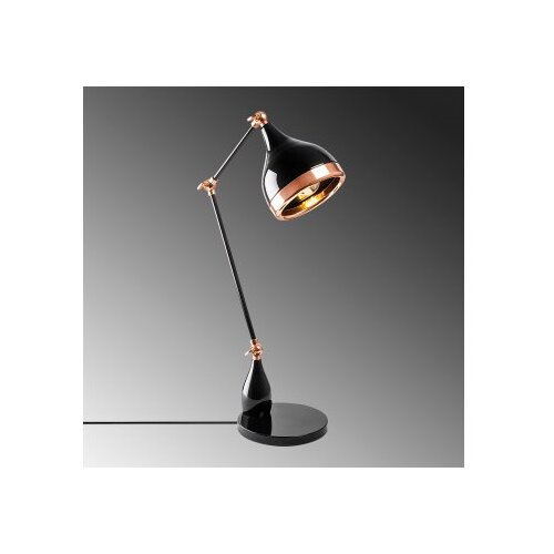Opviq Stona lampa E27 Max 40W, Crno-Bakarna Slike