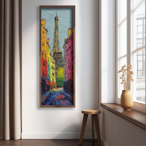 WALLXPERT LAC152-120 Multicolor Decorative Framed MDF Painting Cene