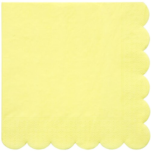 Meri Meri velike papirnate salvete pale yellow (20 komada) Slike