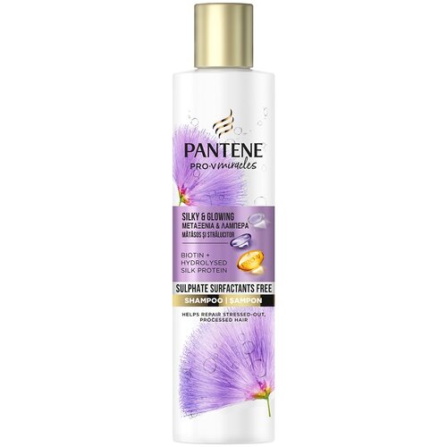 Pantene silk protein šampon za kosu bez sulfata 225ml Slike