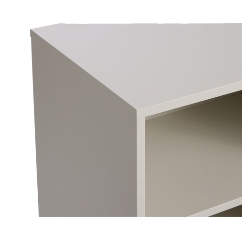 Unique Furniture Bela kovinska nizka komoda z drsnimi vrati 160x75 cm Veep &amp;ndash; Slike
