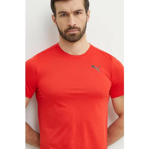Puma Kratka majica za vadbo Favourite Blaster rdeča barva