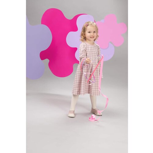Pinokio Kids's Romantic Longsleeve Dress Pink/Print Slike