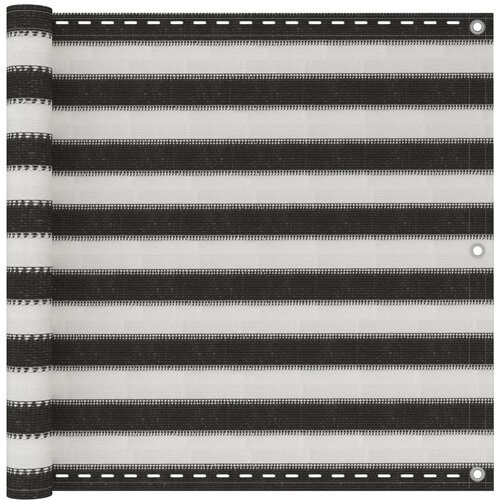 Balkonski zastor HDPE 90 x 500 cm antracit i bijeli Cene