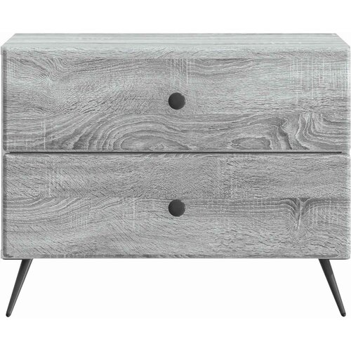  Noćni ormar Siva sonoma 62 x 34,5 x 47,5 cm Konstruirano drvo Slike