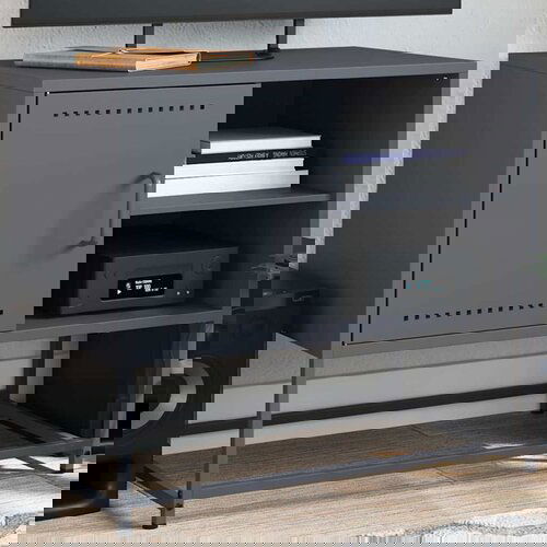 Furnova TV omarica antracit 68x39x60,5 cm jeklo, (21923416) Slike