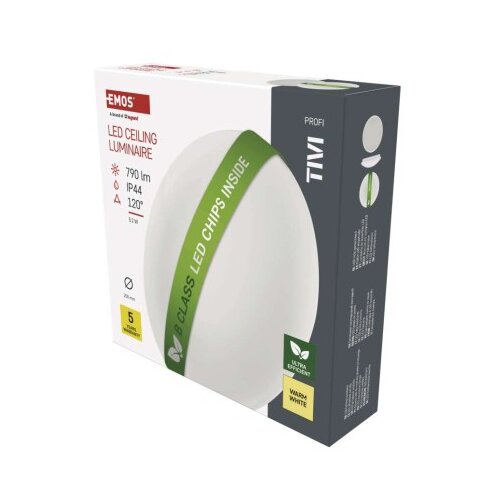  LED stropna svetilka TIVI, B CLASS, okrogla bela 5,2W, IP44, Toplo bel Slike