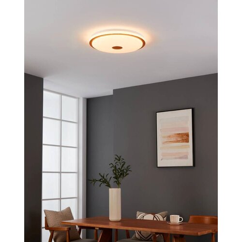 Eglo plafonjera Lanciano 1 900599, LED 35 W, Ø48 cm, bijela i drvo Cene