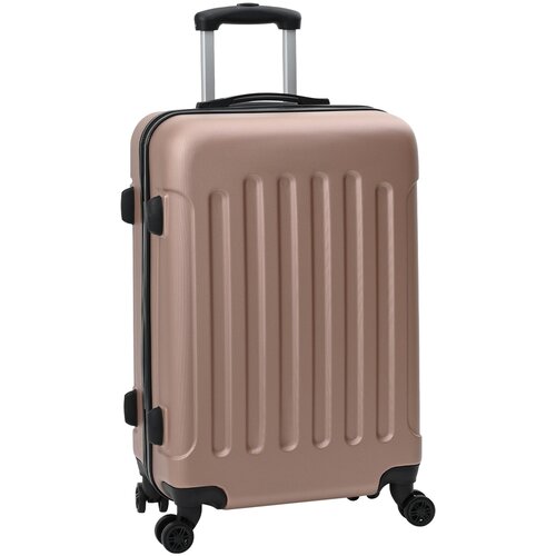 vidaXL set kofera 3 kom Čvrsta prtljaga Ružičasto zlato 20” 24” 28” ABS Cijene