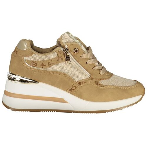 Laura Biagiotti 9840 ženske tenisice na vezanje s bočnim zatvaračem bež Slike
