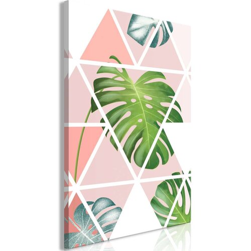  Slika - Geometric Monstera (1 Part) Vertical 40x60 Slike