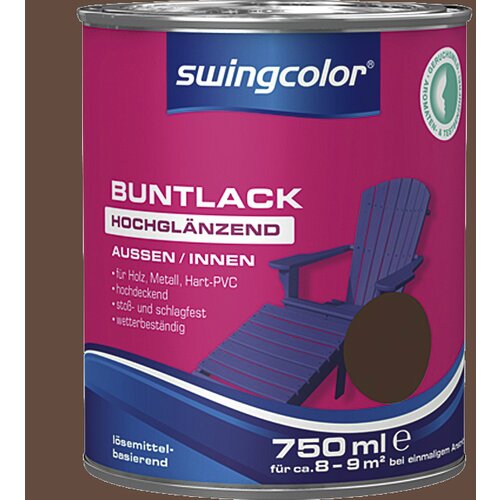 SWINGCOLOR Visokosijoči barvani lak (barva: lešnik; 750 ml) Cene
