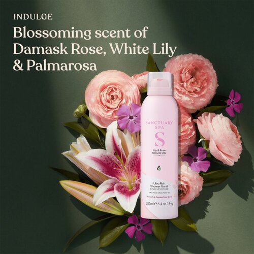 Sanctuary Spa Lily &amp;amp; Rose pena za prhanje s hranilnim učinkom 200 ml Slike