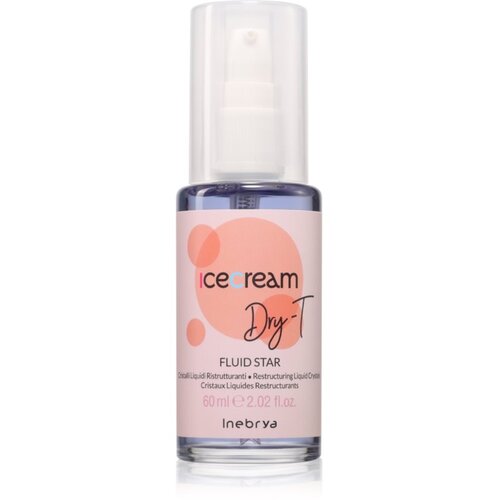 Inebrya Ice Cream Dry-T Fluid Star tekući kristali za suhu i obojenu kosu 60 ml Slike