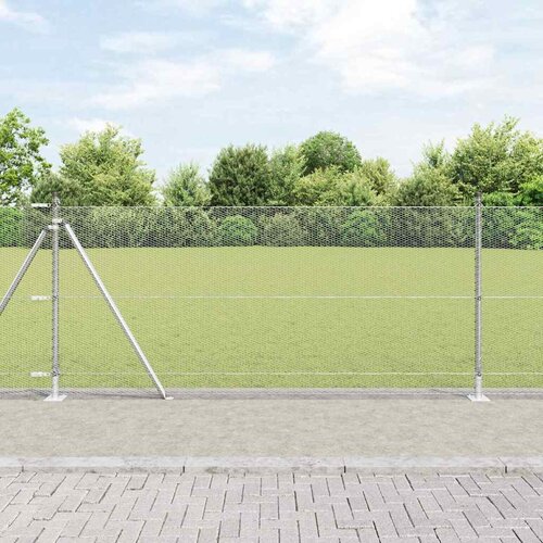  Heksagonalna ograda s betonskom osnovom 25 x 1 m Srebrna Mreža Cene