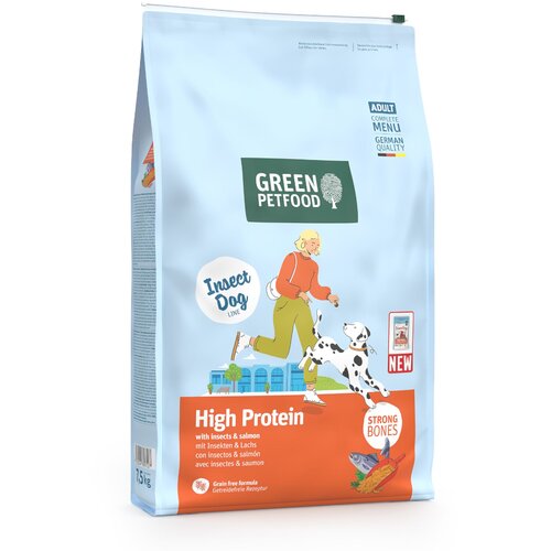 Green Petfood InsectDog High Protein s insektima i lososom - 2 x 7,5 kg Cijene