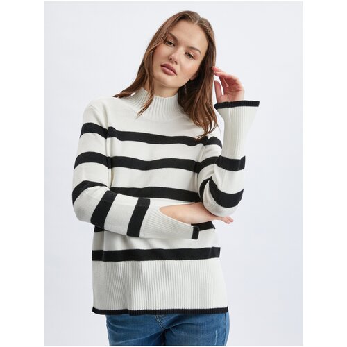 Orsay Black & White Ladies Striped Sweater - Women Cijene