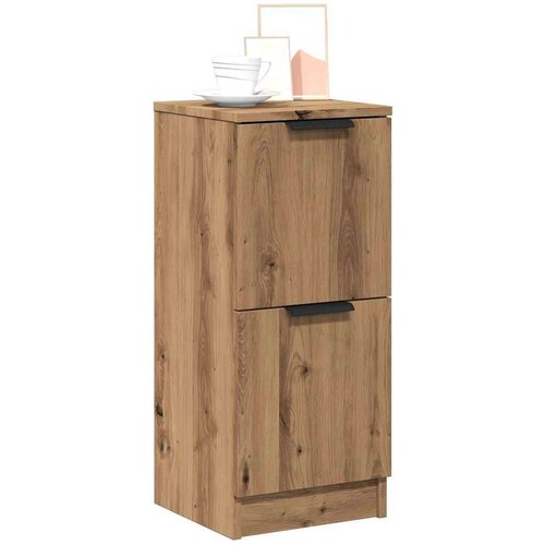 VidaXL Komoda Artisan hrast 30x30x70 cm izrađeno drvo Slike