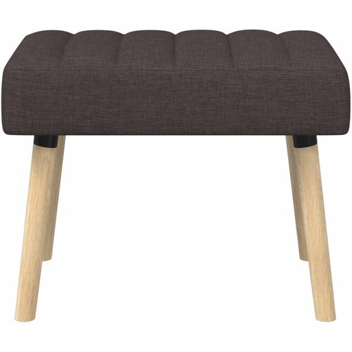  Klupa s utorima Tamno smeđa 60 x 40 x 45 cm Tkanina Slike