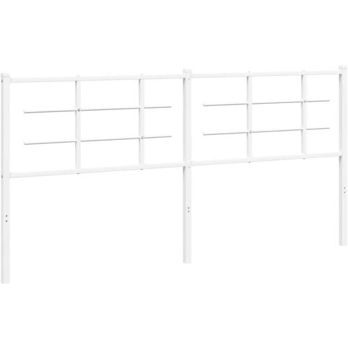 vidaXL Metalno uzglavlje bijelo 180 cm Cijene