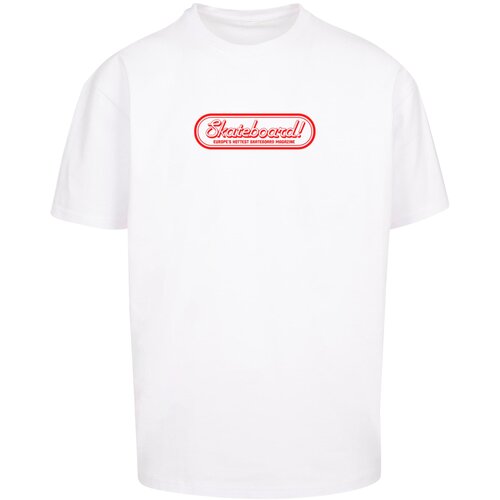Merchcode Men&amp;#039;s T-shirt The Skateboard Magazine white Slike