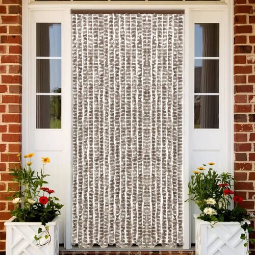 vidaXL Zavesa proti mrčesu taupe in bela 100x230 cm šenilja Cene