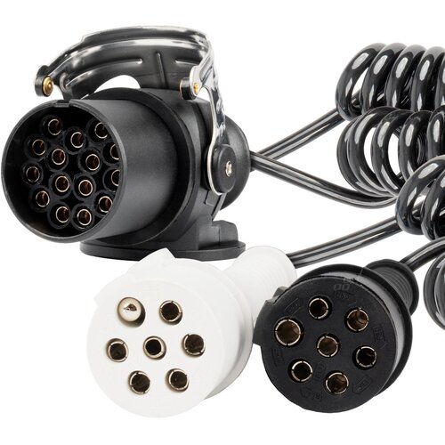 Amio 04381 spiralni kabel za poluprikolicu TIR 15 PIN + 2 &amp;times; 7 PIN N/S &amp;ndash; 5 m, 24 V Slike