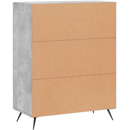  Komoda siva boja betona 69,5x34x90 cm od konstruiranog drva Slike