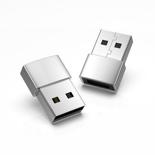 INF Kompakten srebrn adapter USB-C na USB 2.0 - 2 pakiranja, (22105308) Cene