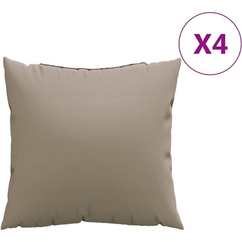 vidaXL Blazine za kavč 4 kosa taupe 40x40 cm blago, (21414766) Cene