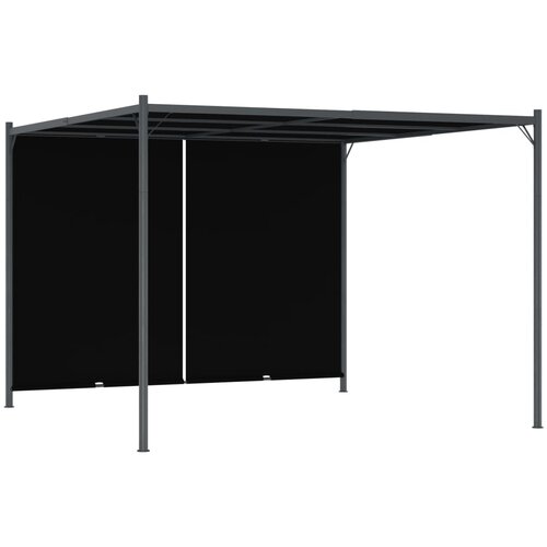 vidaXL Vrtna pergola z zložljivo streho 3x3 m antracitna Cene