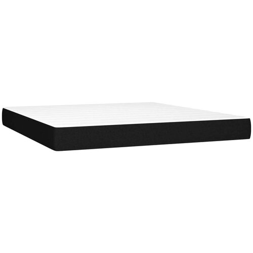  S oprugama i madracem crni 160x200 cm od tkanine Slike
