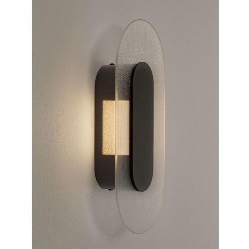 Nova Luce Mat črna kovinska LED stenska svetilka Vetrio &amp;ndash; Slike