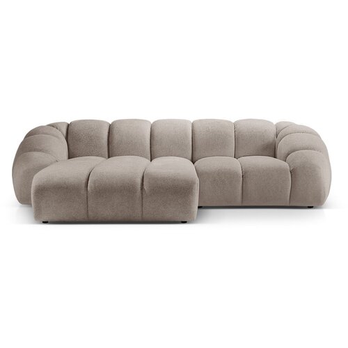 Micadoni Home Bež žametna kotna sedežna garnitura Diana &amp;ndash; Slike