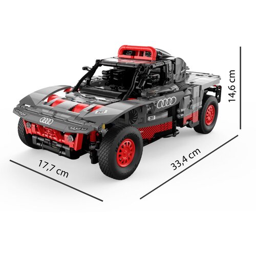  Licencirani auto na daljinsko upravljanje i sastavljanje 1:14 Audi RS Q e-tron RASTAR - 1046 elemenata - sivi Slike
