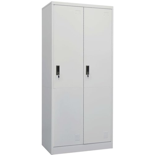 Furnova Garderobna omara svetlo siva 80x50x180 cm jeklo, (21930444) Slike