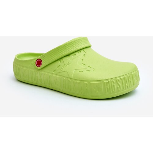 Big Star Men's lightweight flip-flops Crocs Green Slike