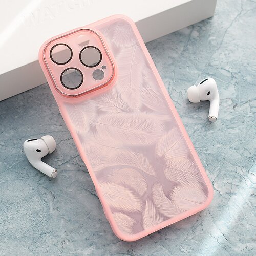  Maska za iPhone 16 Pro Max Glitter Feather roze Cene