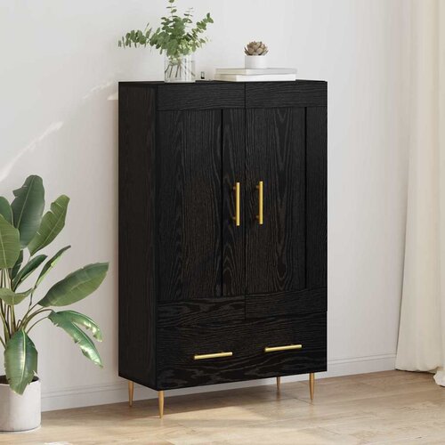  Highboard Crni hrast 69,5 x 31 x 115 cm Konstruirano drvo Cijene
