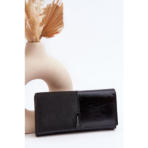 Kesi Women's Wallet with Magnetic Closure Black Harmale Slike