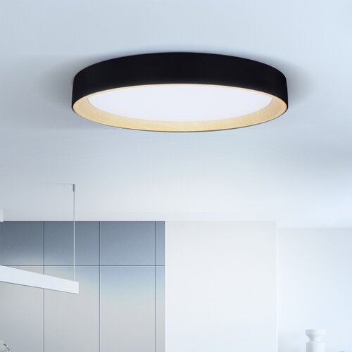  Brilagi - LED prigu&amp;scaron;iva plafonska svetiljka LARIOS LED/72W/230V crna prečnik 59 cm + daljinski upravljač Slike