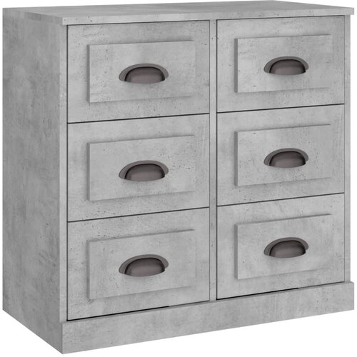 Maison Chic Komoda - Predalnik betonsko siva 70x35,5x67,5 cm inženirski les, (21718149) Slike