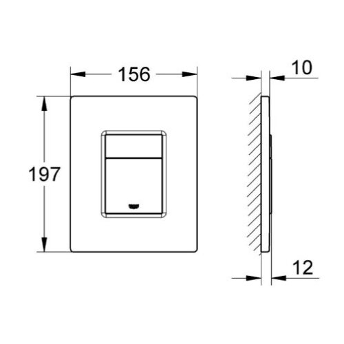 Grohe 38732GN0 Skate Cosmopolitan Brushed Cool Sunrise taster za ugradne vodokotliće dvokoličinski četvrtasti Cene