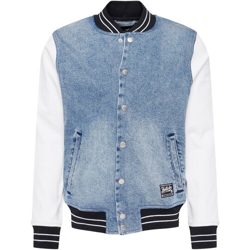 Hollister Prehodna jakna moder denim / črna / bela Slike
