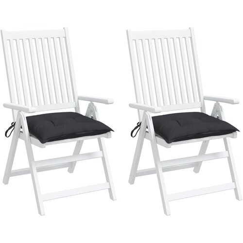 VidaXL Blazine za palete 2 kosa črne 50x50x7 cm oxford tkanina Slike